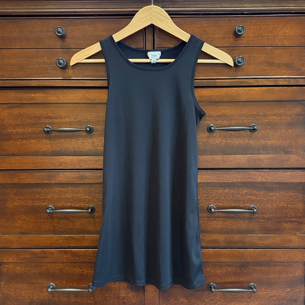 D-Signed Special Edition Black Midi Tank Dress Girls M 10/12 Sleeveless Stretch